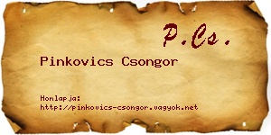 Pinkovics Csongor névjegykártya